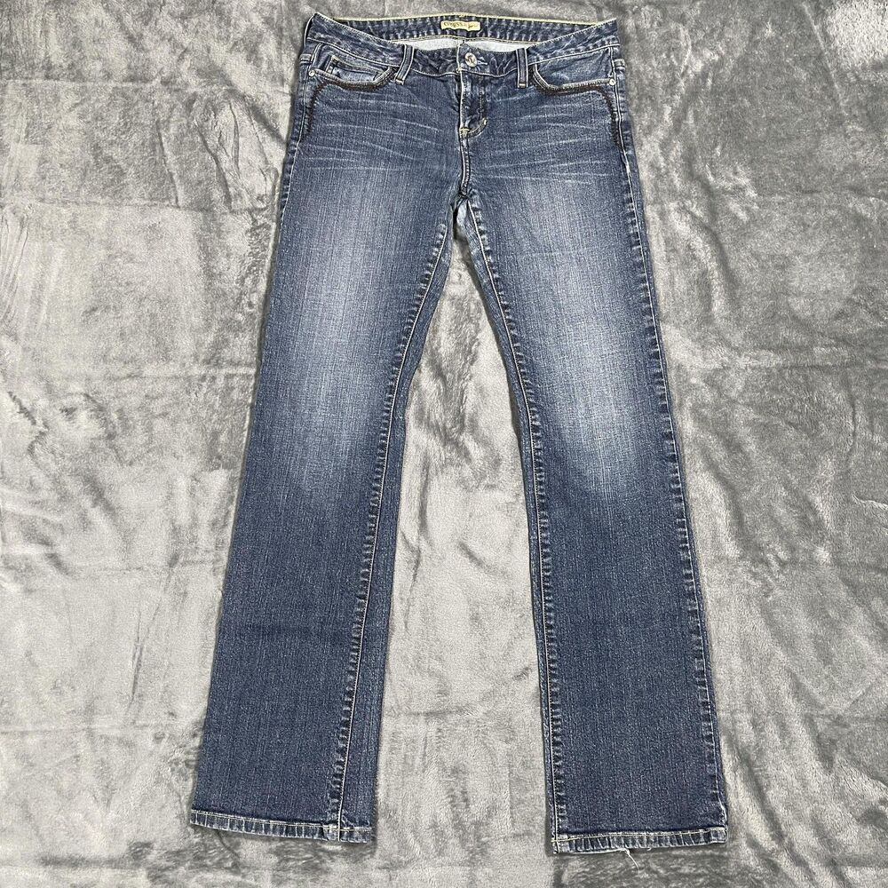 GUESS Jeans Womens 30x33 Blue Medium Wash Bootcut Straight Denim 5-Pocket